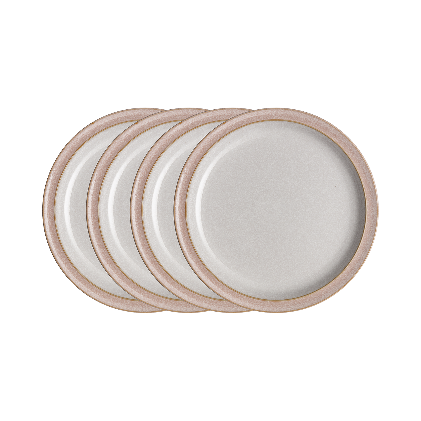 Elements Sorbet Pink Dinner Plate Set - Set Of 4