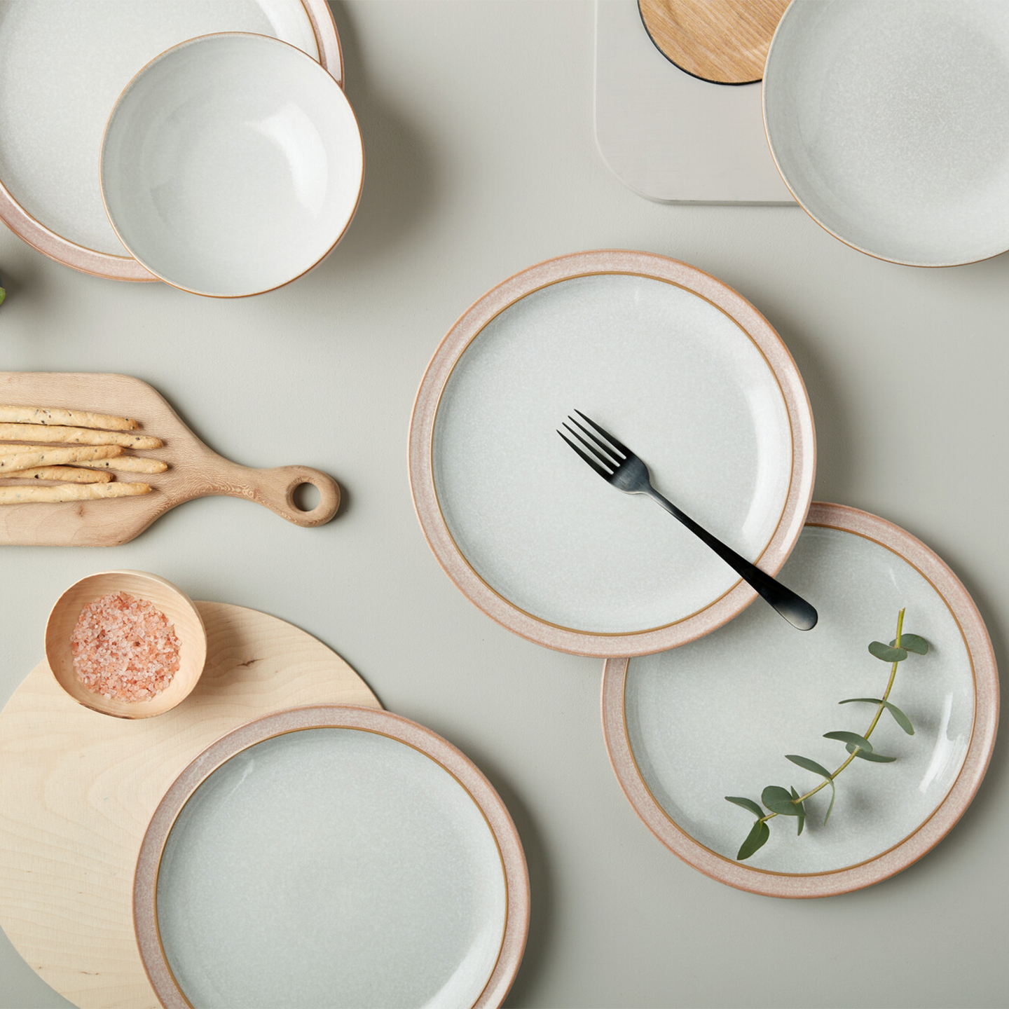 Elements Sorbet Pink Dinner Plate Set - Set Of 4