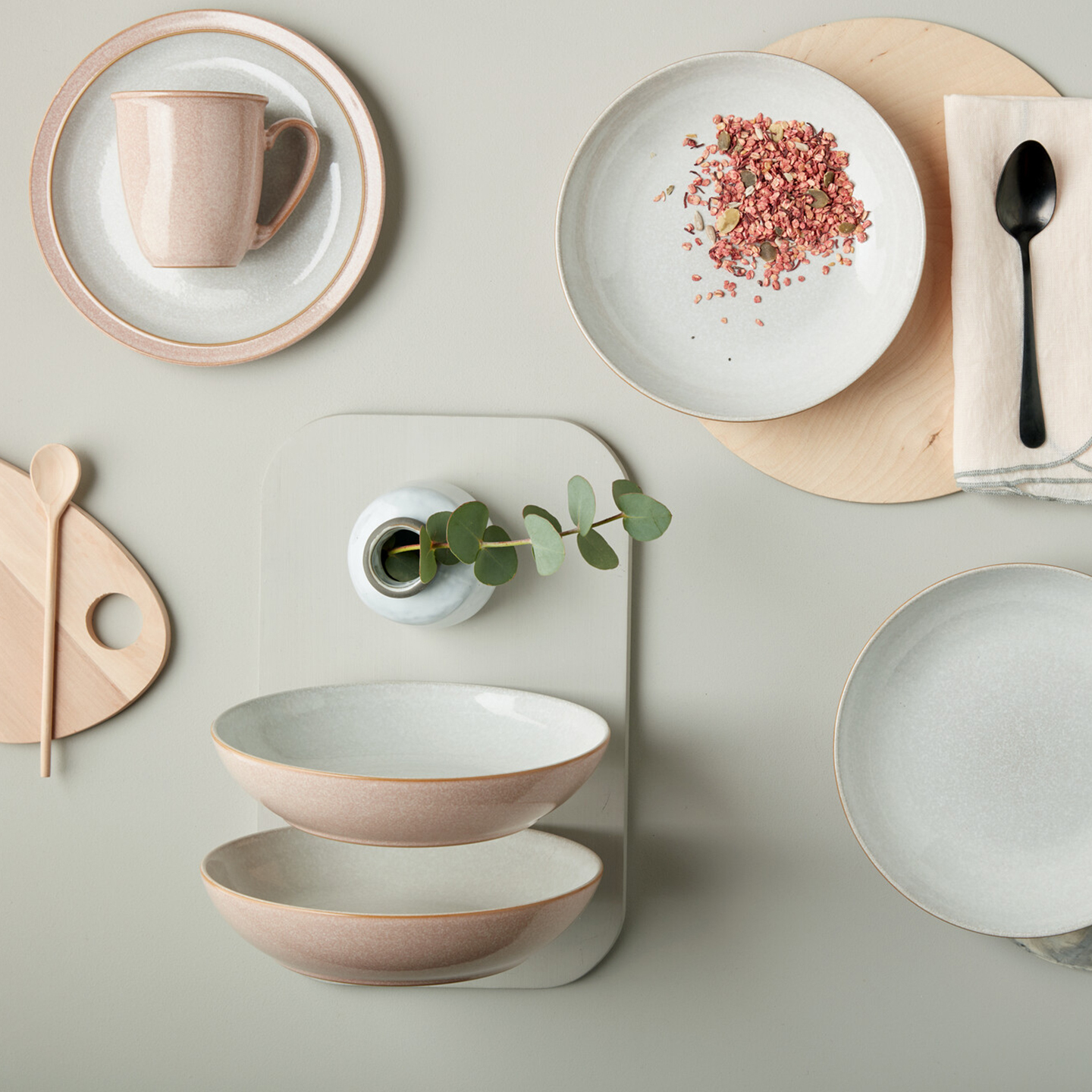 Elements Sorbet Pink Pasta Bowl Set - Set Of 4