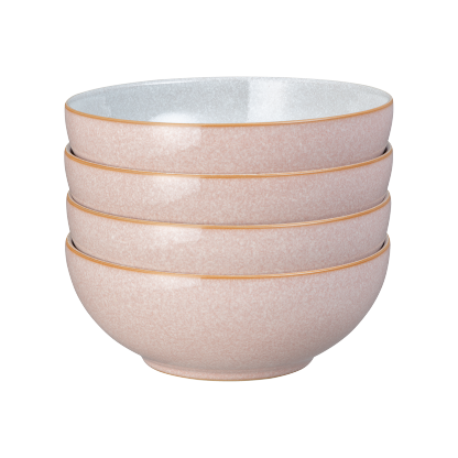 Elements Sorbet Pink Cereal Bowl Set - Set Of 4