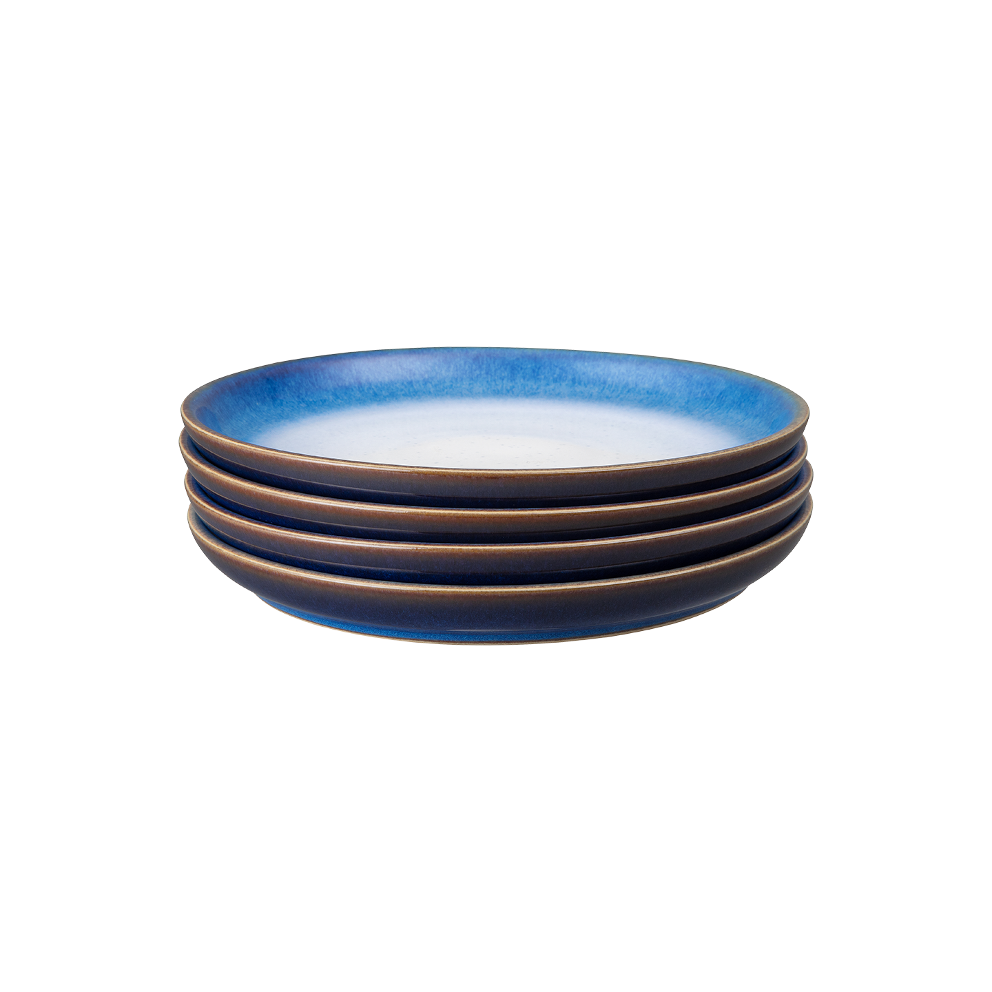 Blue Haze Coupe Medium Plates - Set Of 4
