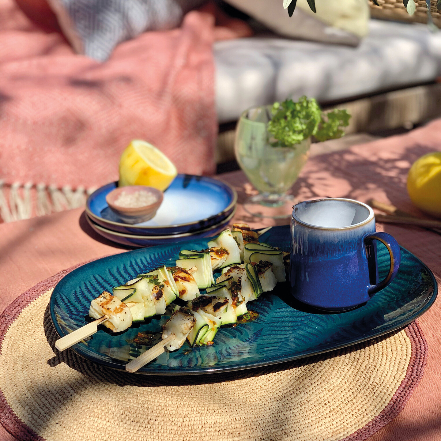 Blue Haze Coupe Medium Plate