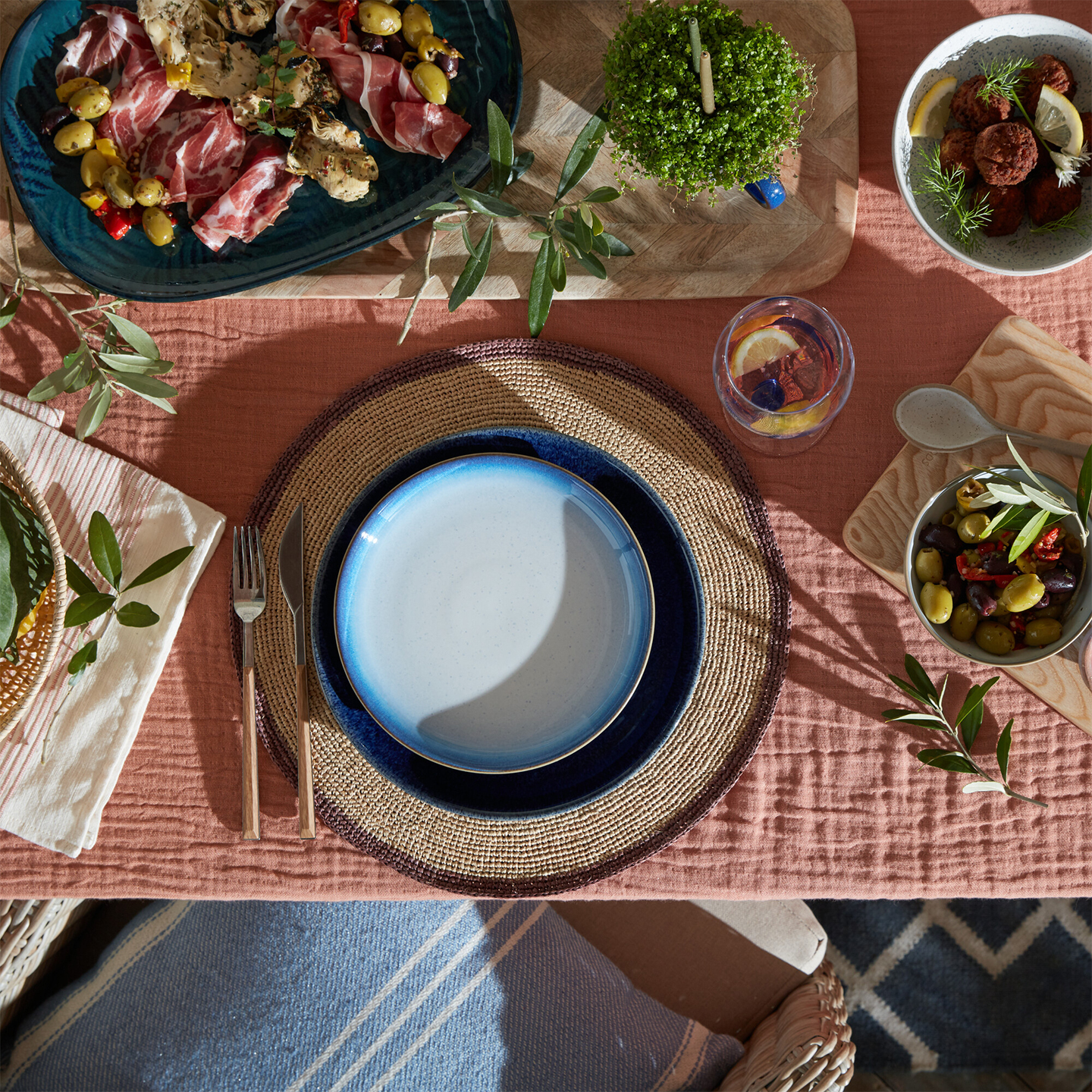 Blue Haze 12 Piece Dinner Set