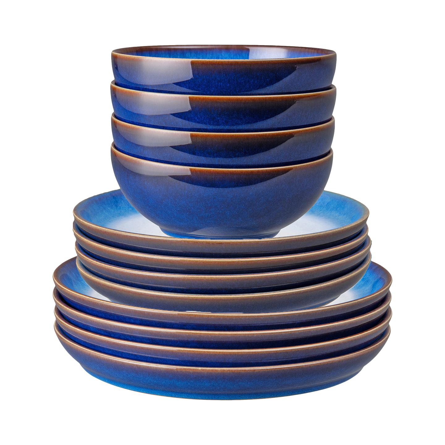 Blue Haze 12 Piece Dinnerware Set - Thumbnail 2