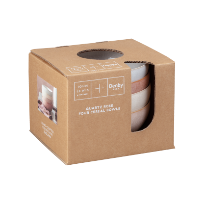 Quartz Rose 4 Piece Cereal Bowl Set