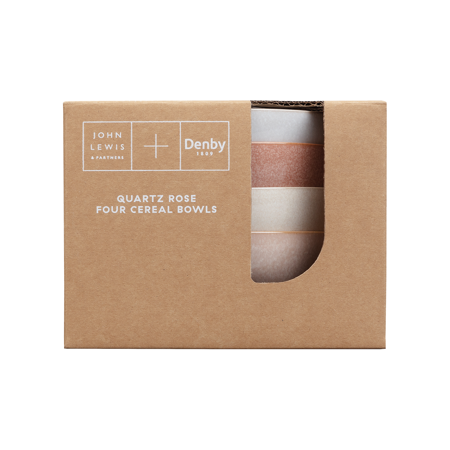 Quartz Rose 4 Piece Cereal Bowl Set