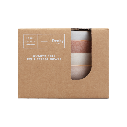 Quartz Rose 4 Piece Cereal Bowl Set