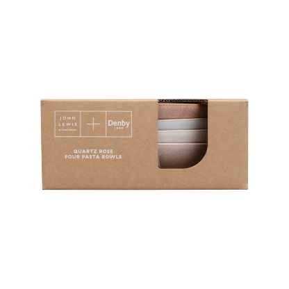 Quartz Rose 4 Piece Pasta Bowl Set