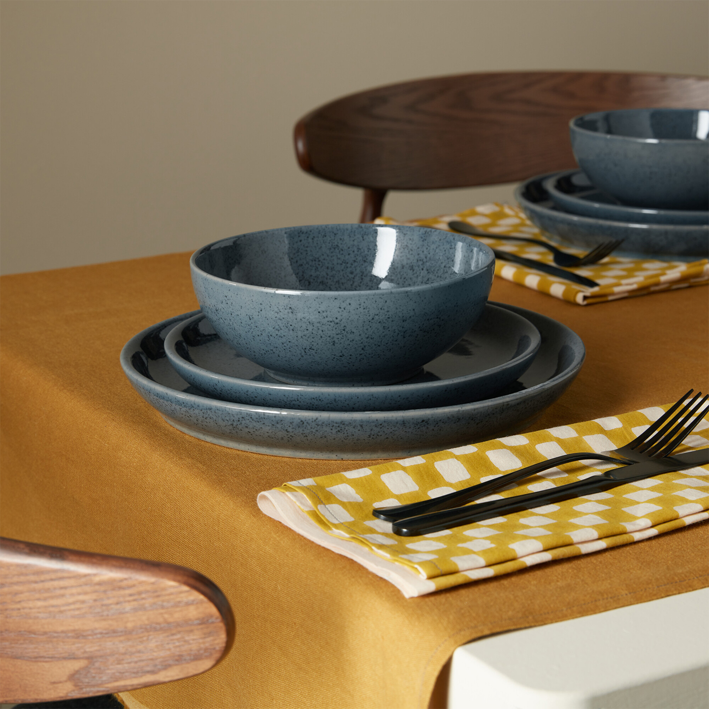 Dark Grey Speckle Cereal Bowl
