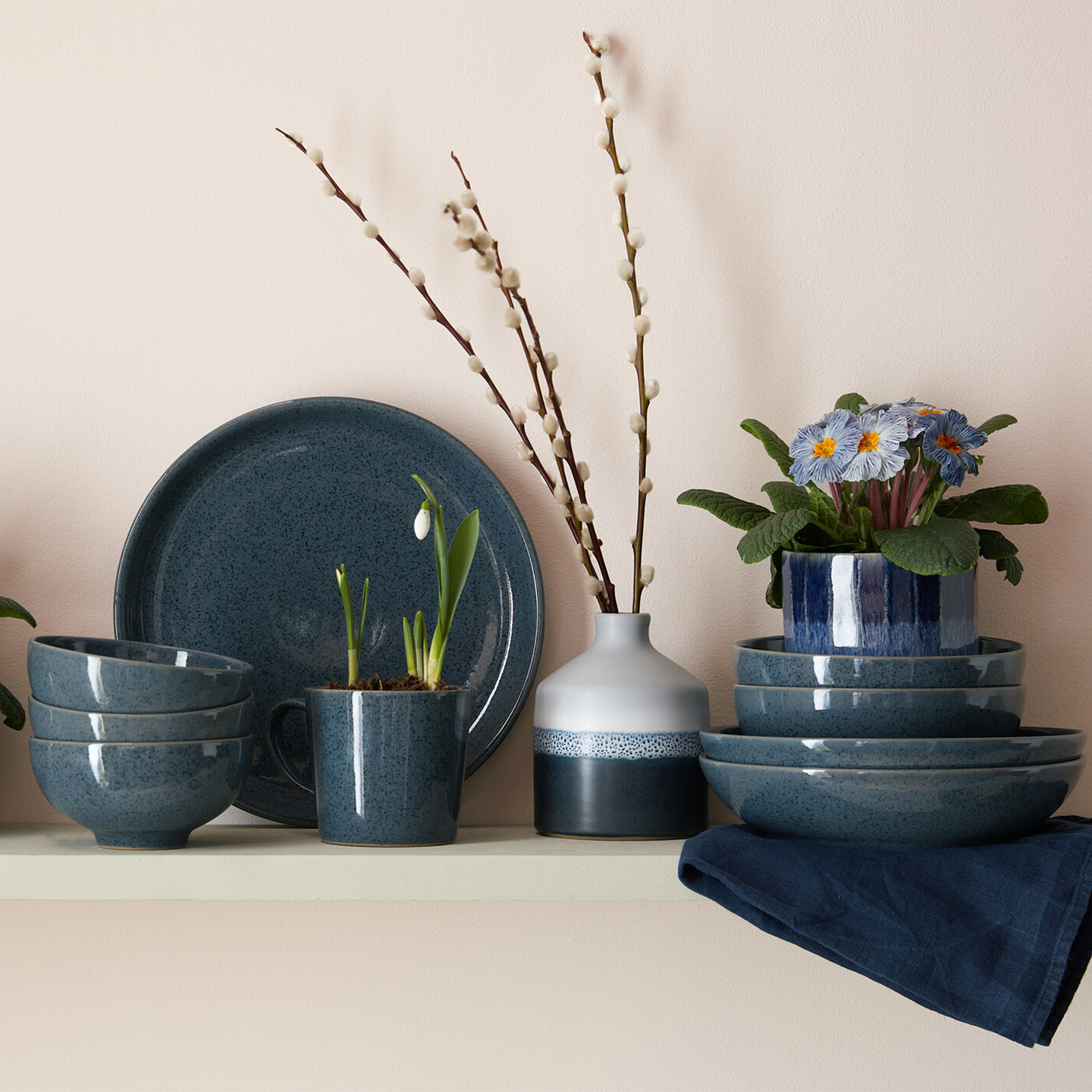 Dark Grey Speckle Coupe Dinner Plate - Thumbnail 5