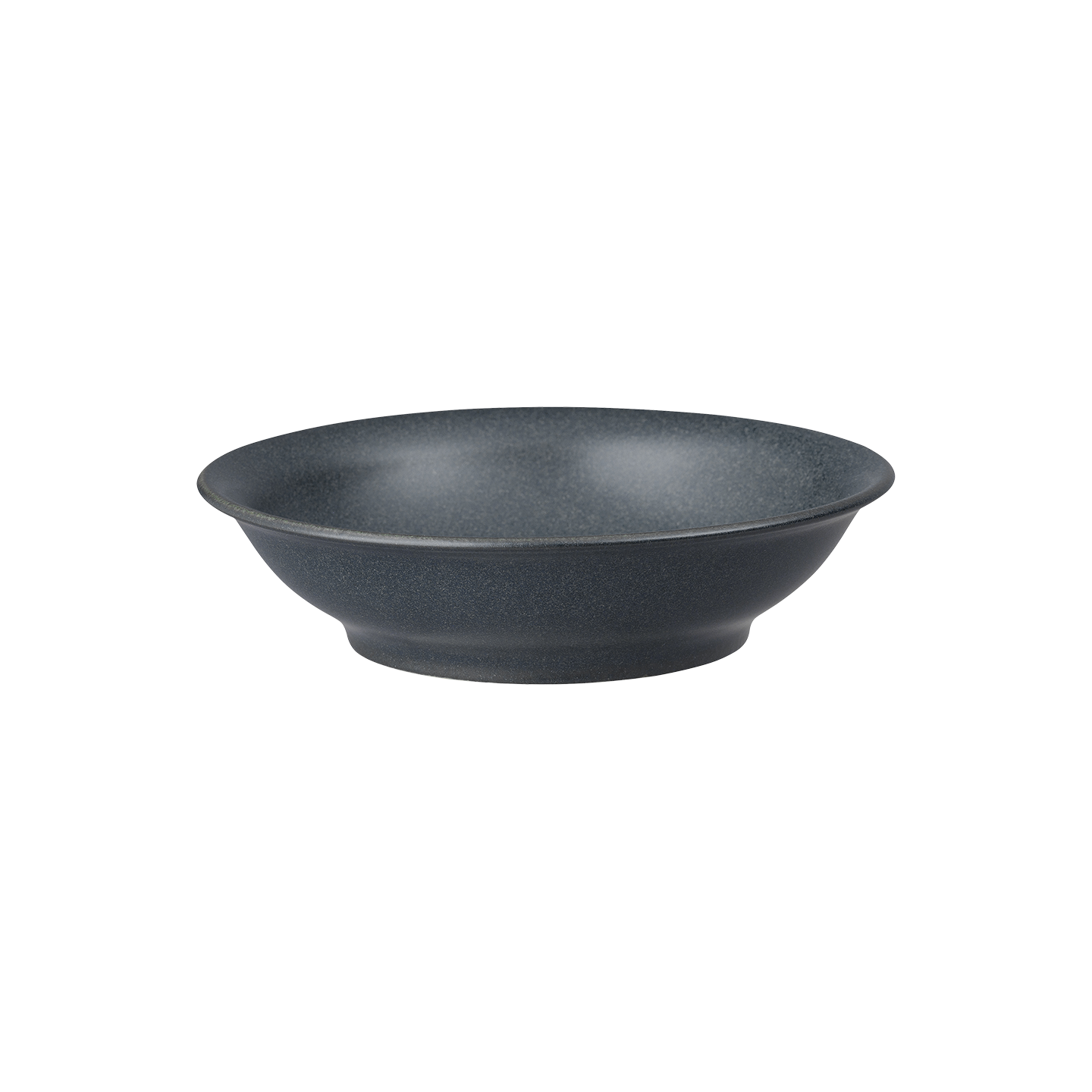 Impression Charcoal Blue Medium Shallow Bowl -