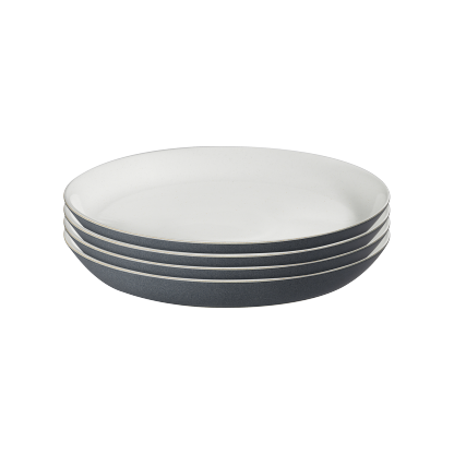 Impression Charcoal Blue Dinner Plates - Set Of 4