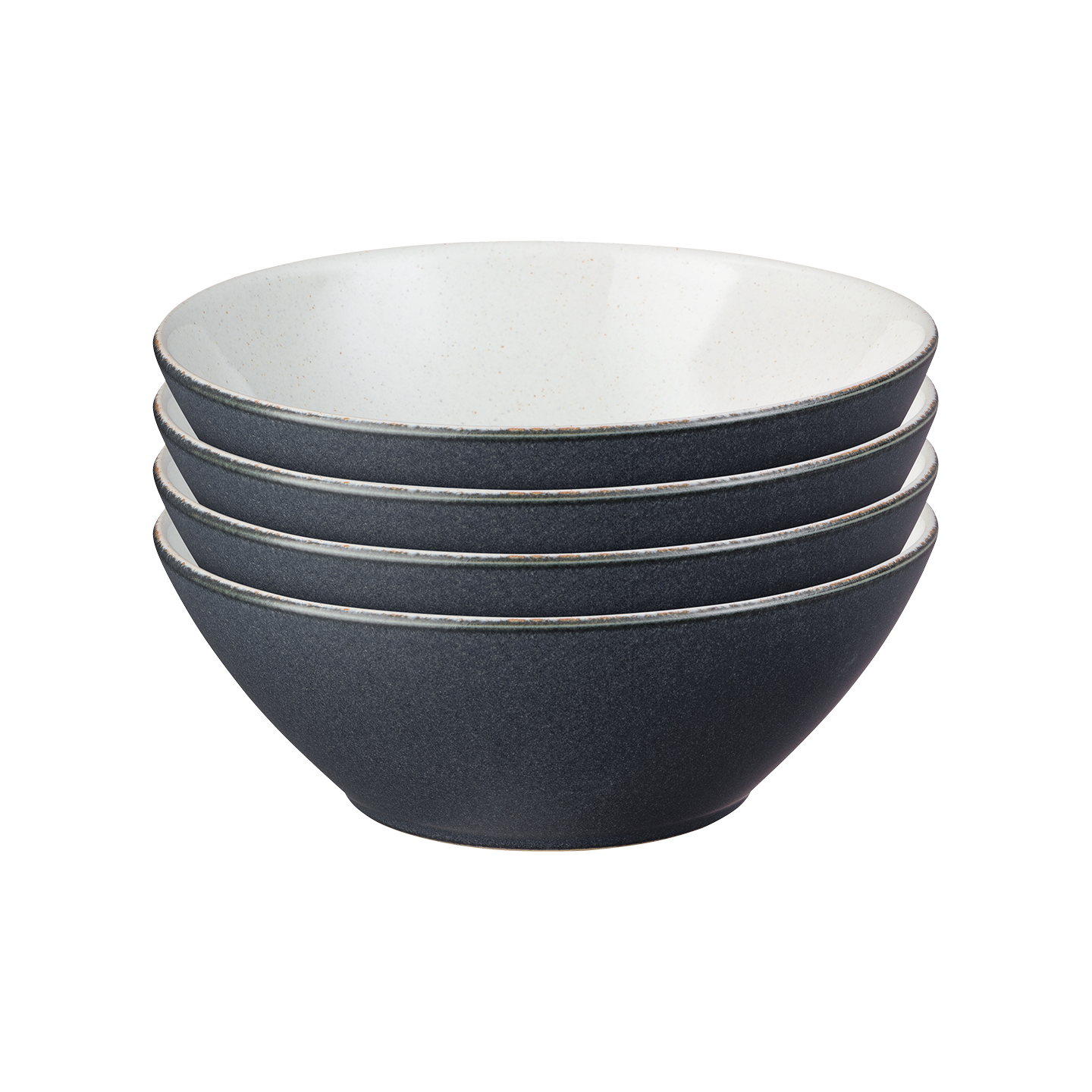 Impression Charcoal Blue Cereal Bowls - Set Of 4 -