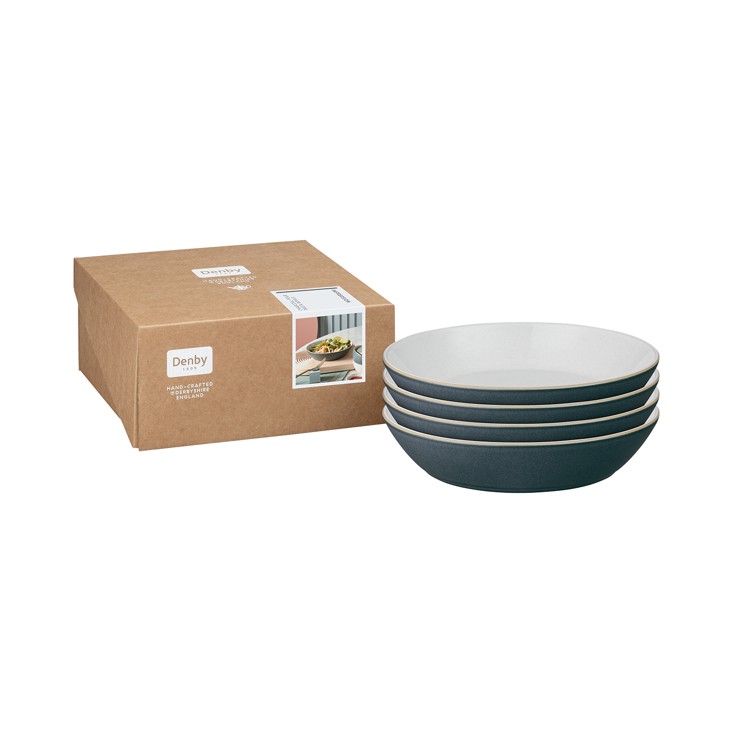 Impression Charcoal Blue Pasta Bowl - Set Of 4