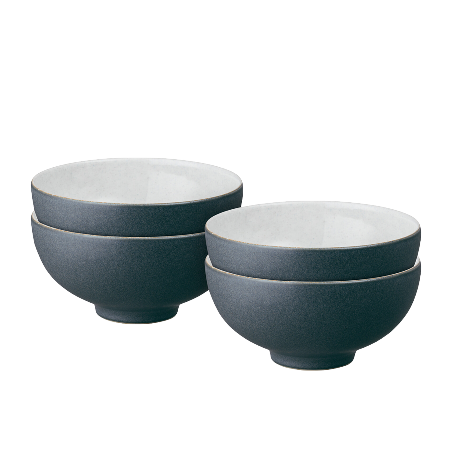 Impression Charcoal Blue Set Of 4 Rice Bowls