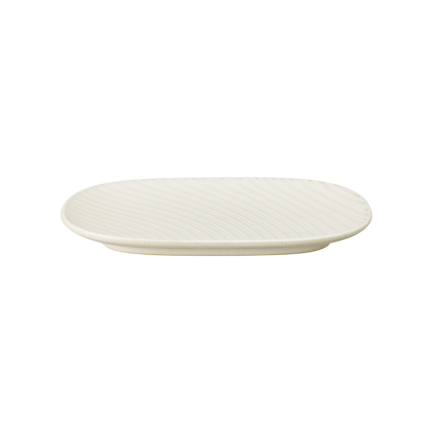 Impression Cream Spiral Medium Oblong Platter - Thumbnail 2
