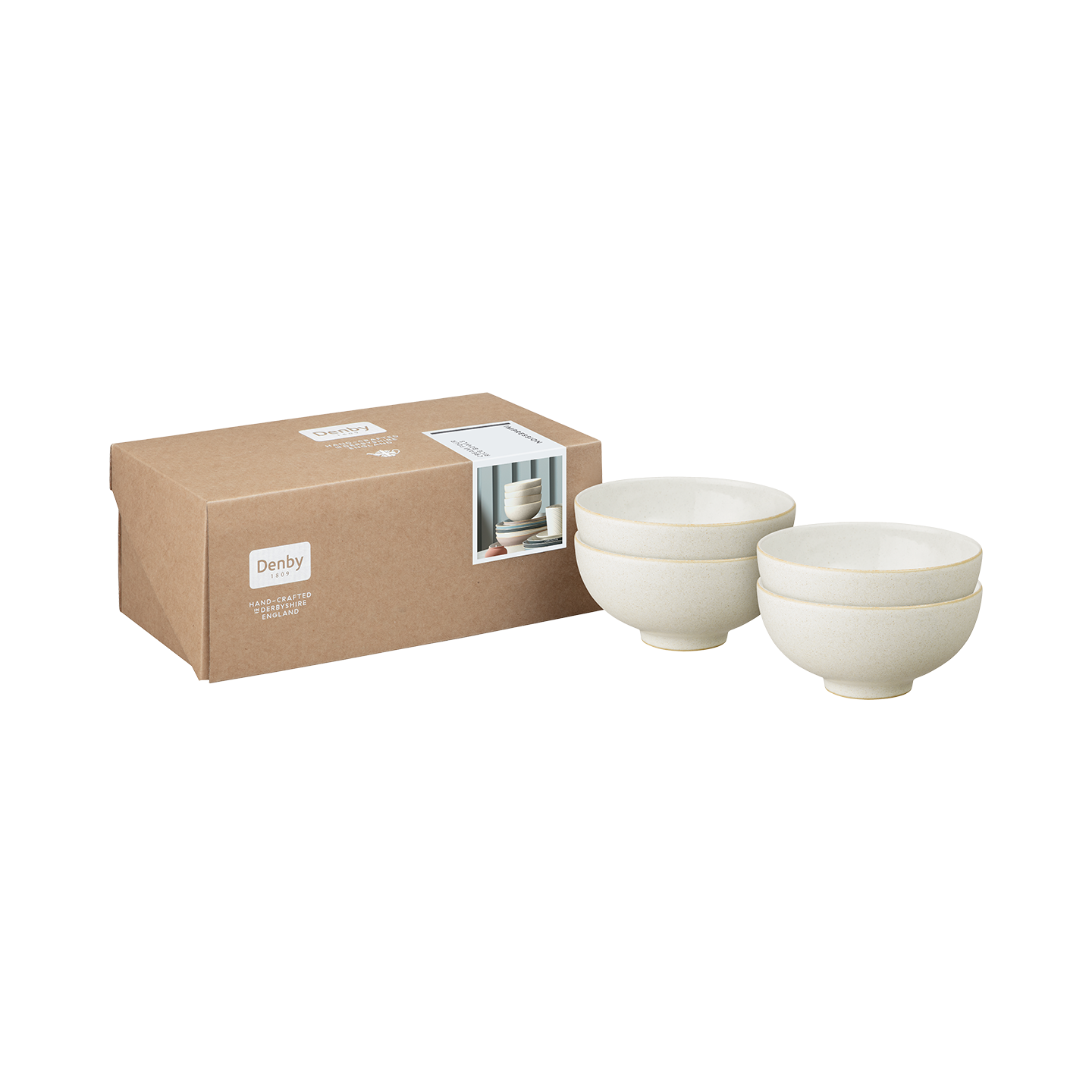 Impression Cream Rice Bowl - Set Of 4