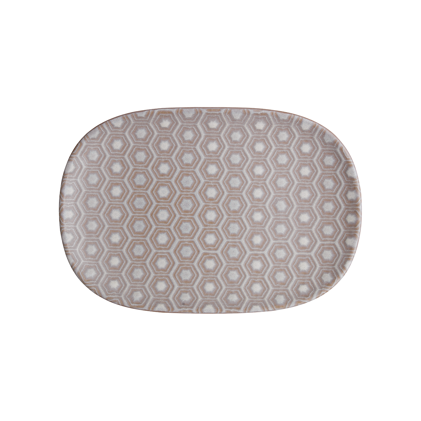 Impression Pink Hexagon Medium Oblong Platter