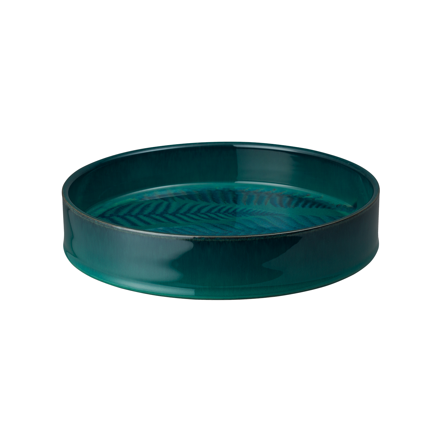 Statements Fern Green Round Tray -