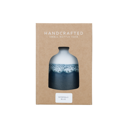 Mineral Blue Small Bottle Vase