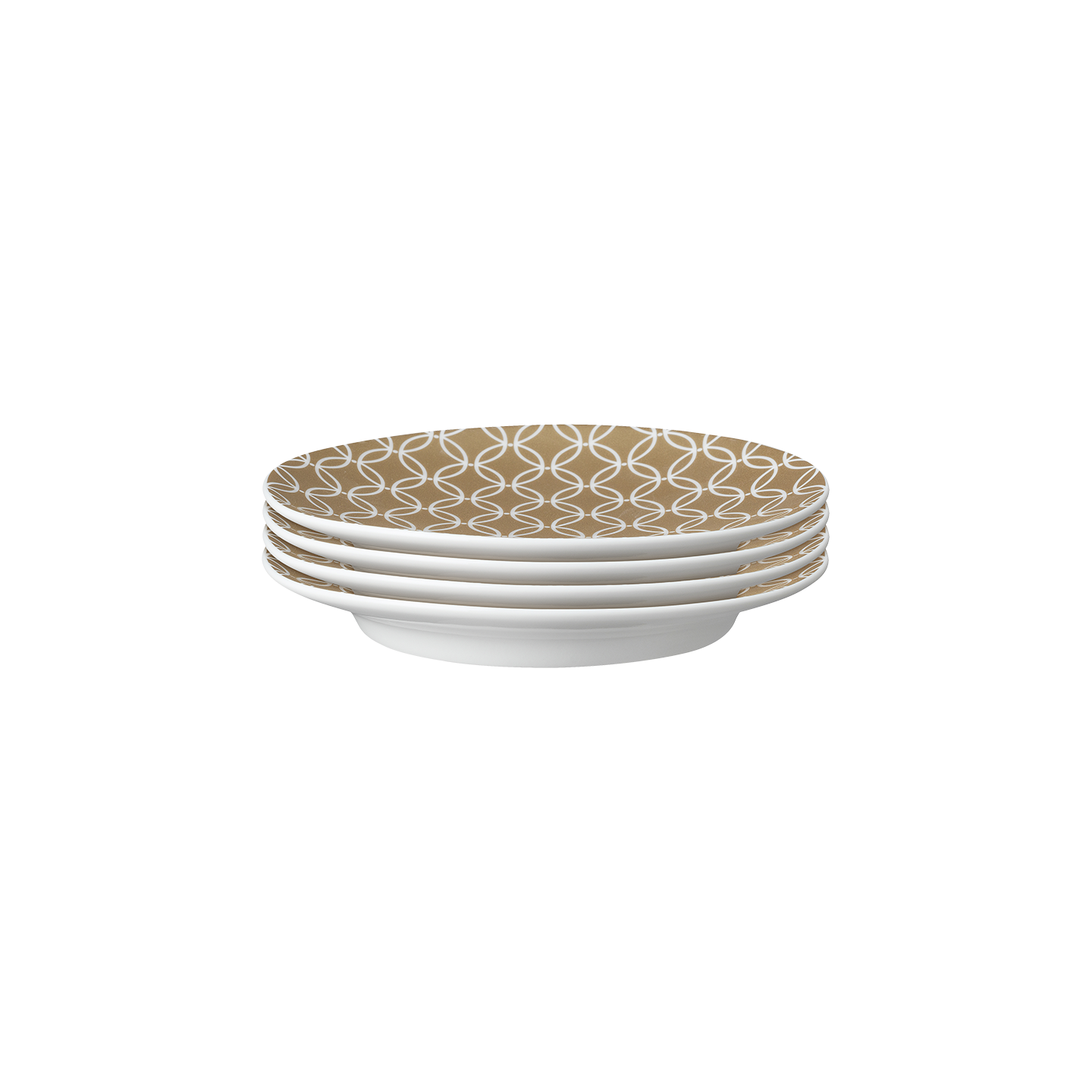 Modern Deco Small Plate Gold Seconds -