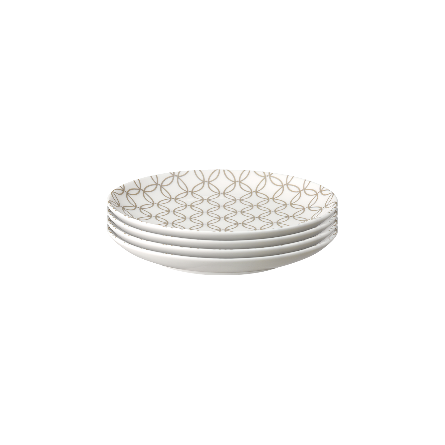 Modern Deco Small Plate Gold Accent Seconds -