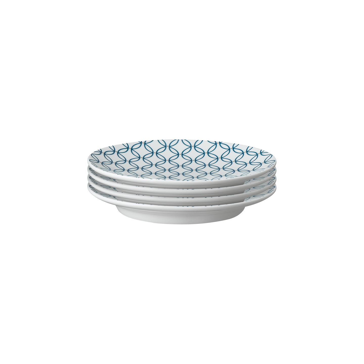 Modern Deco Small Plate Blue Accent Seconds -