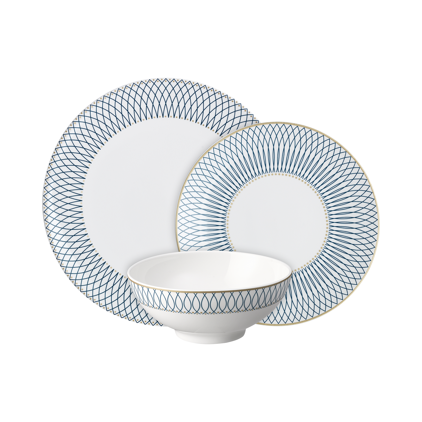 Modern Deco 12 Pc Tableware Set