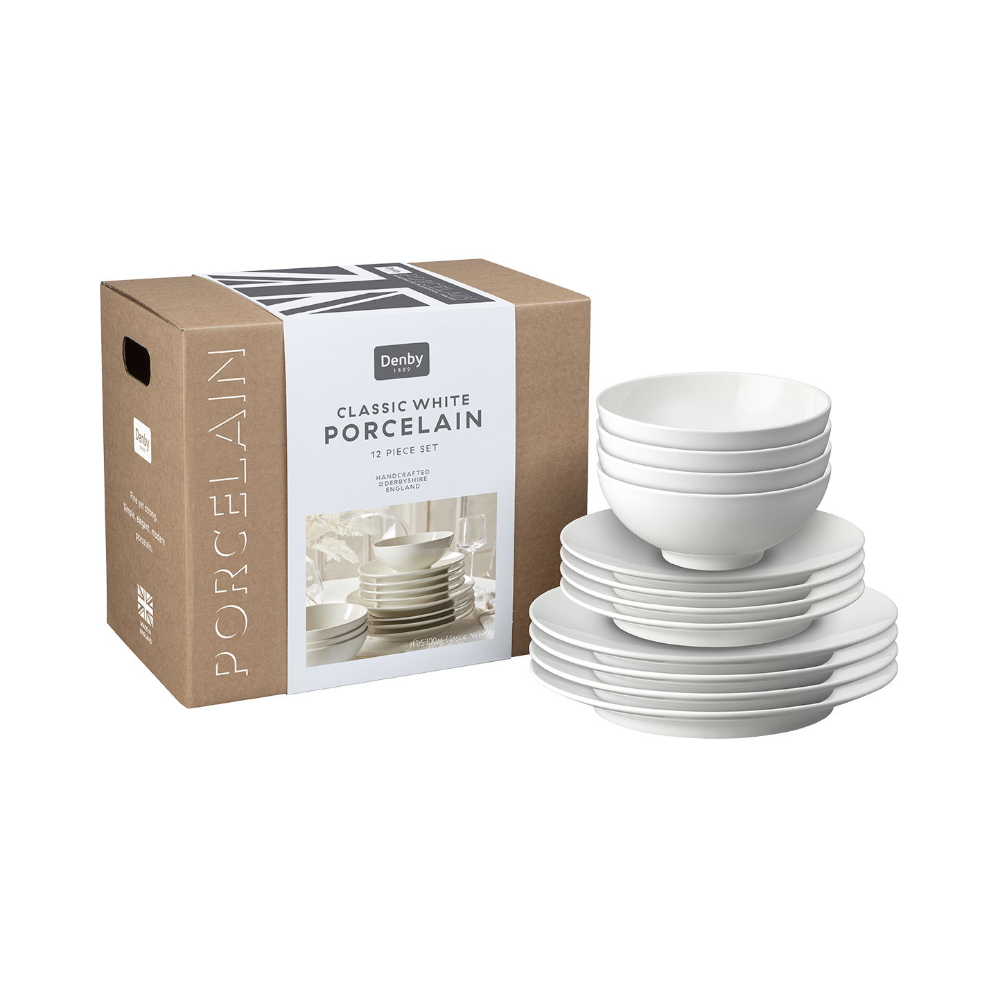Classic White 12 Piece Dinner Set