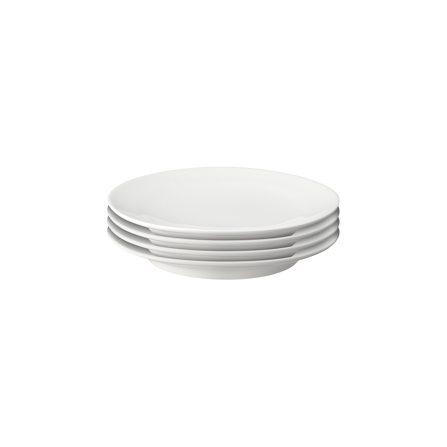 Classic White Small Plates - Set Of 4 -