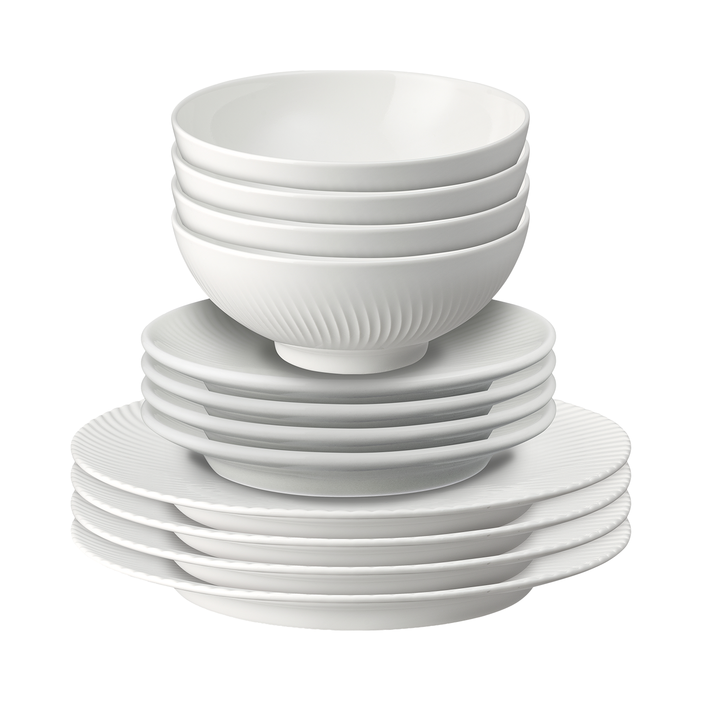 Arc White 12 Piece Dinner Set -