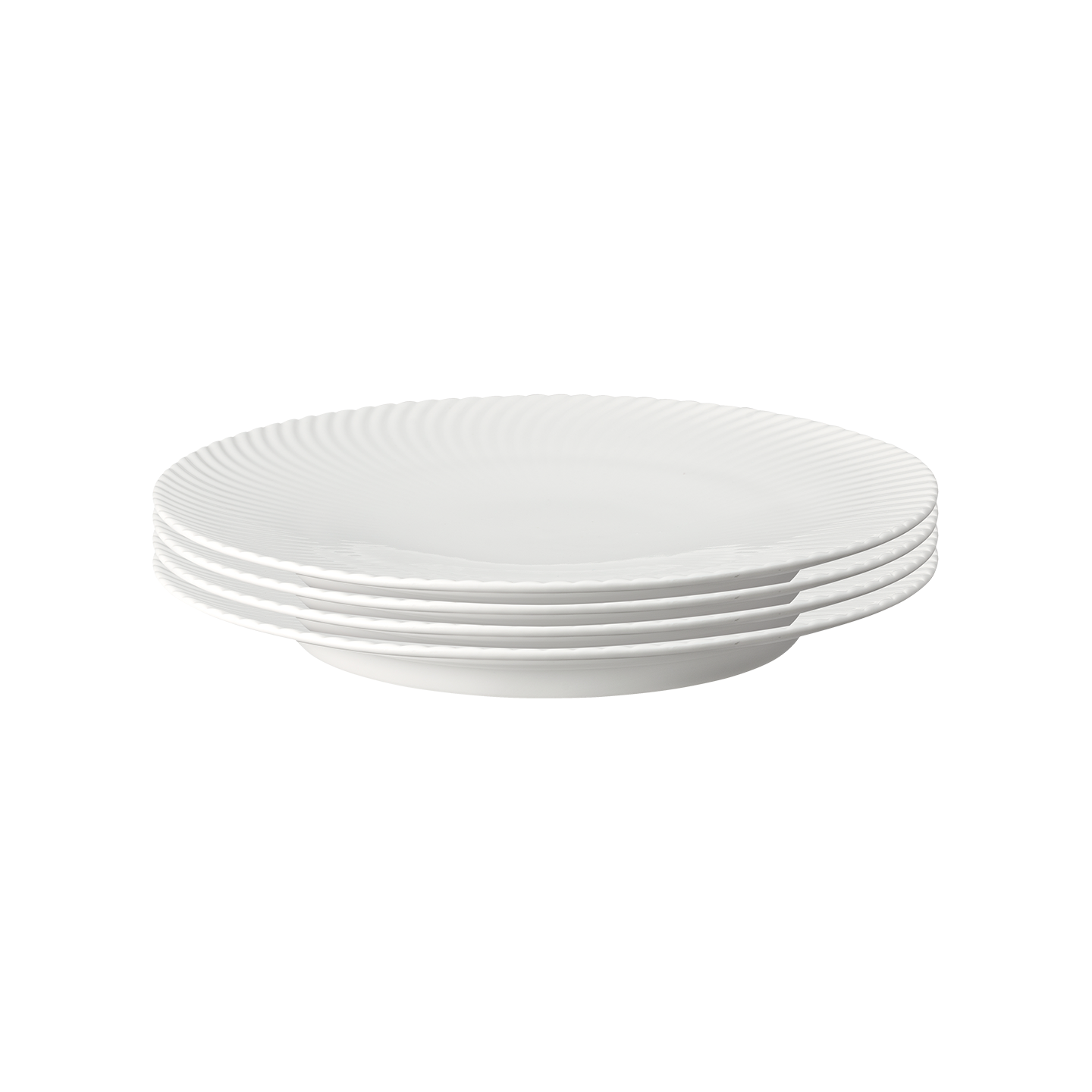 Arc White Dinner Plates - Set Of 4 -