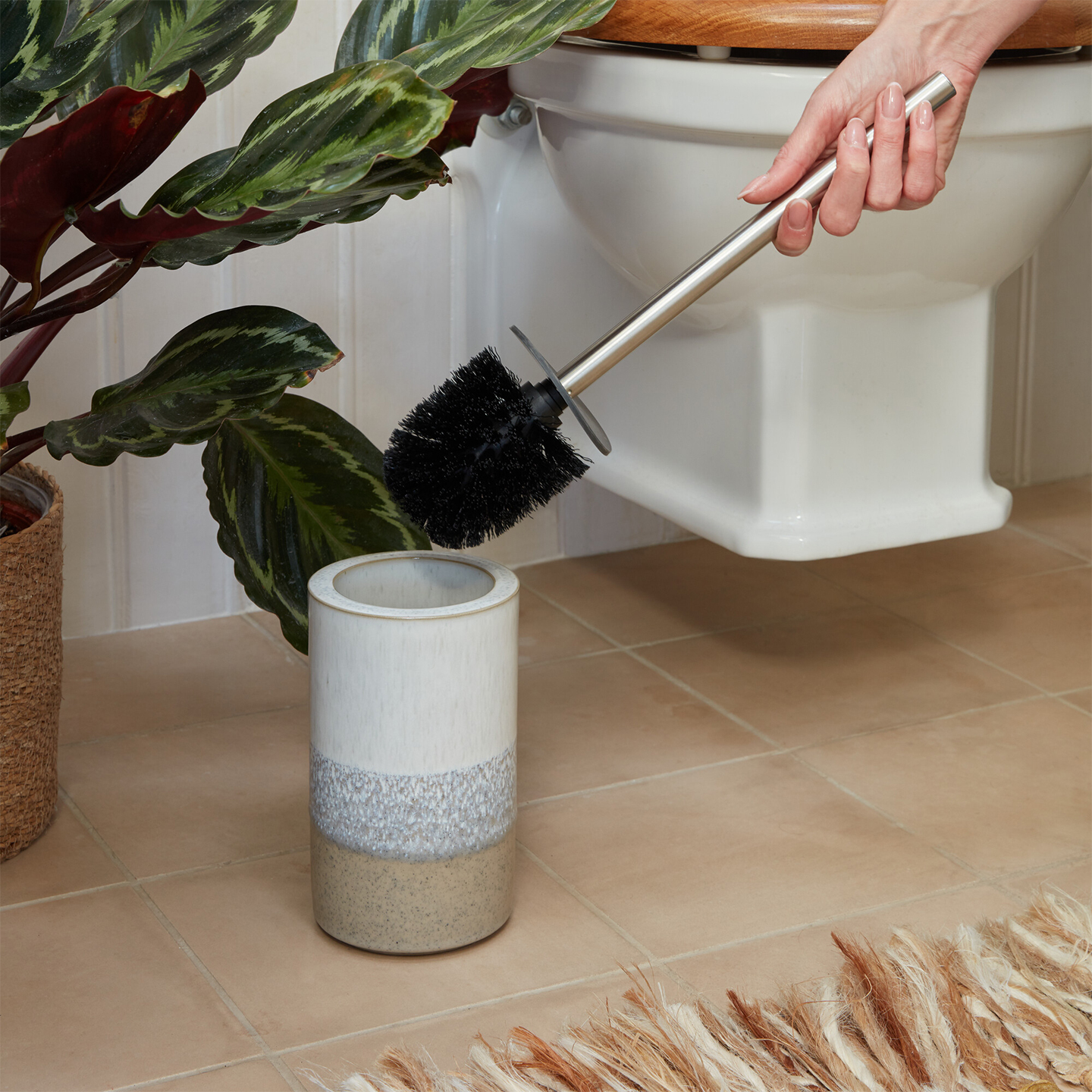 Kiln Toilet Brush And Holder