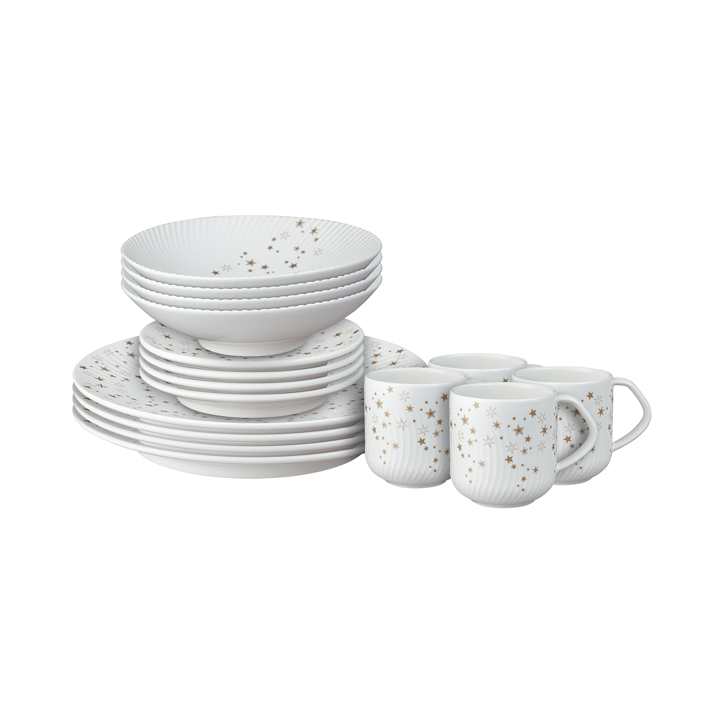 Arc White Stars 16 Piece Set -