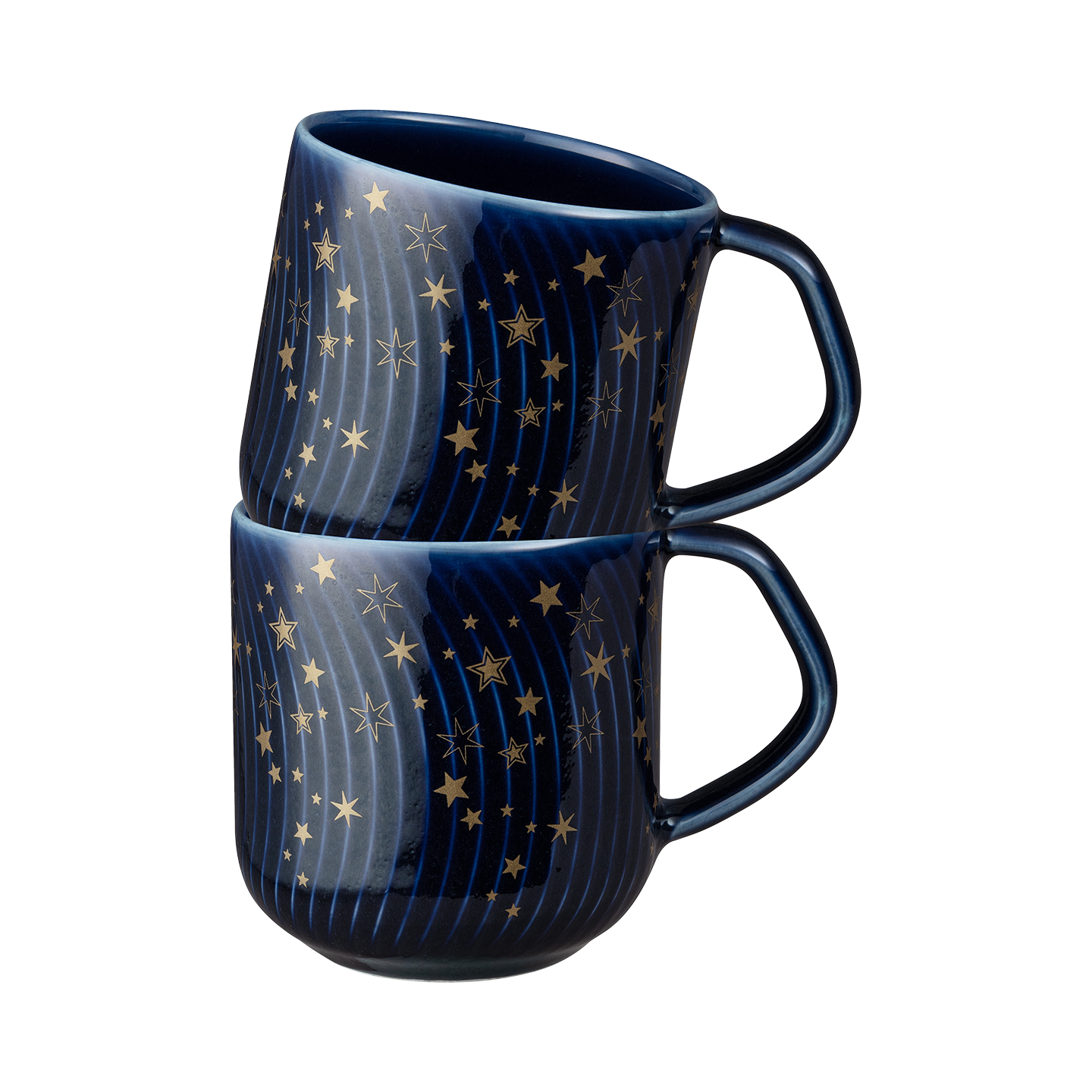 Arc Blue Stars Large Mugs - Set Of 2 -