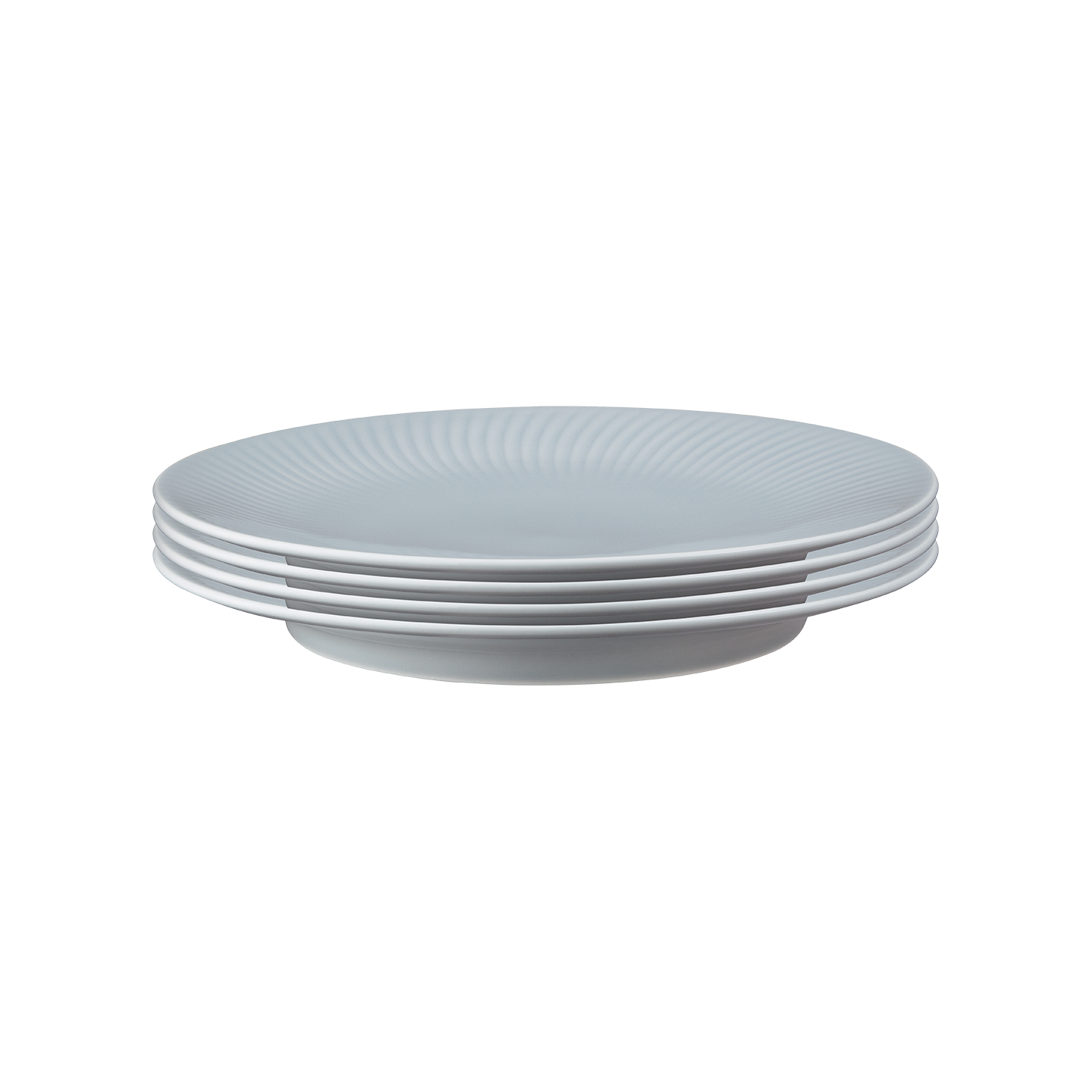 Arc Grey Dinner Plates - Set Of 4 -