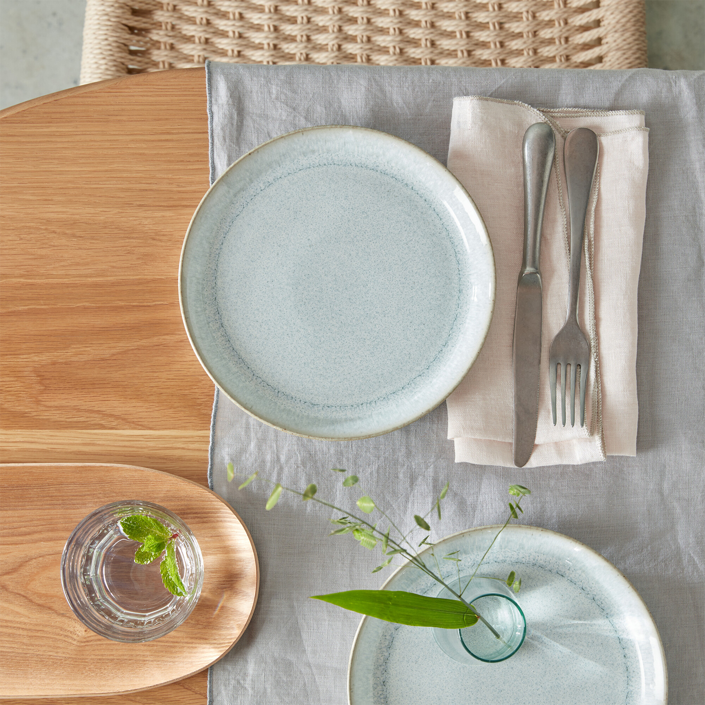 Kiln Green By Denby Medium Plates - Set Of 4 - Thumbnail 3