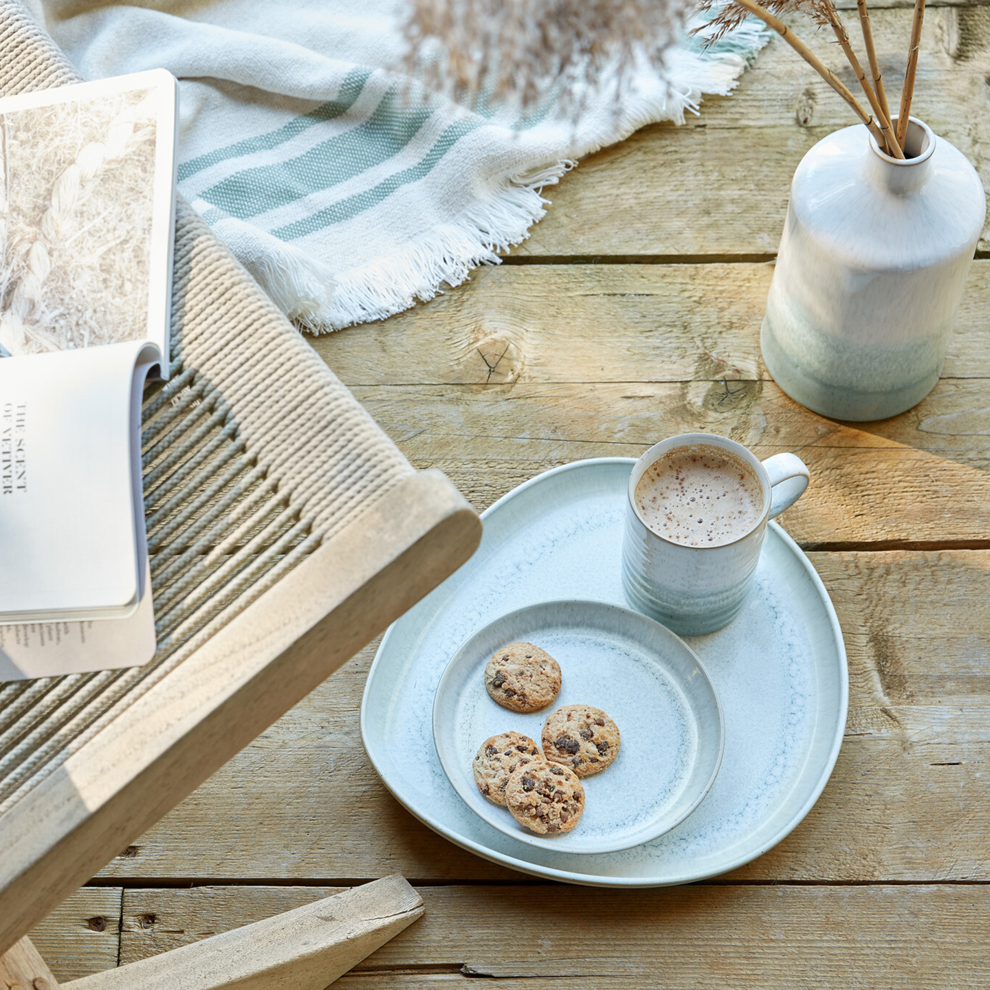 Kiln Green By Denby Medium Plates - Set Of 4 - Thumbnail 4