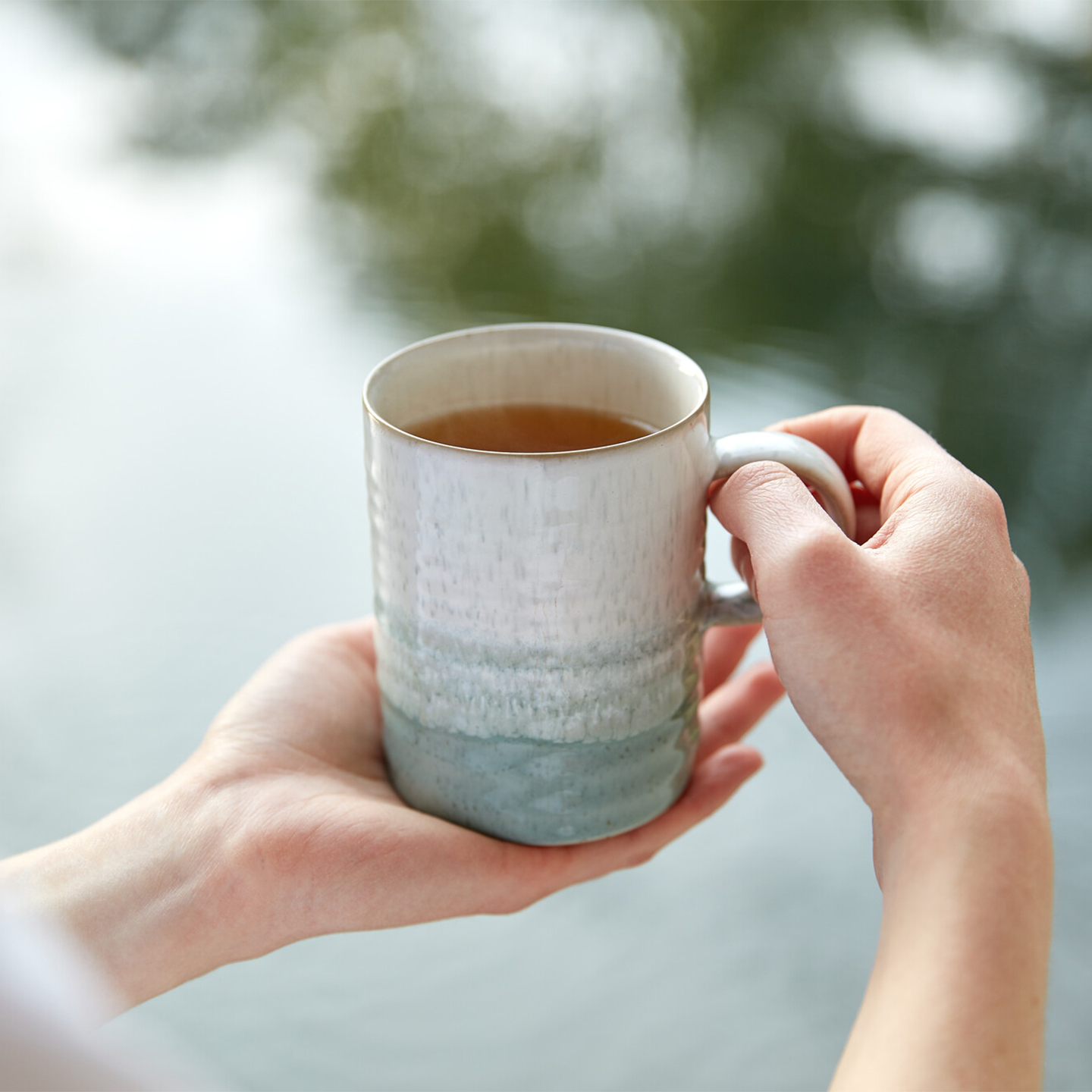 Kiln Green Ridged Mug
