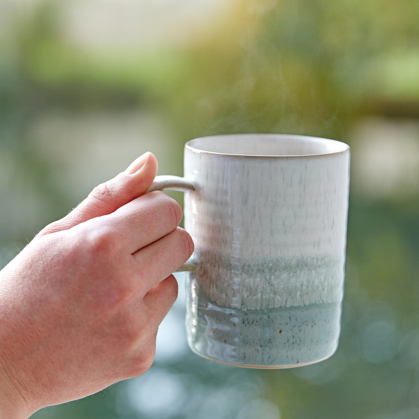 Kiln Green Ridged Mug