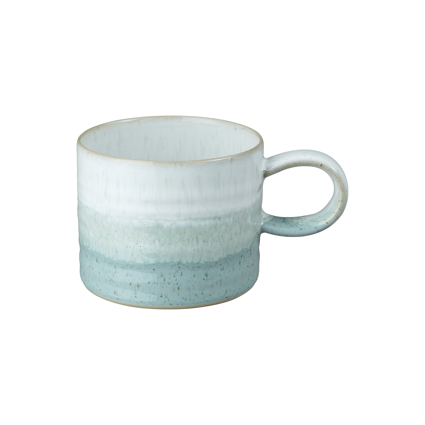 Kiln Green Small Ridged Mug -
