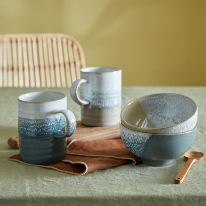 Kiln Accents Taupe Rice Bowl Seconds