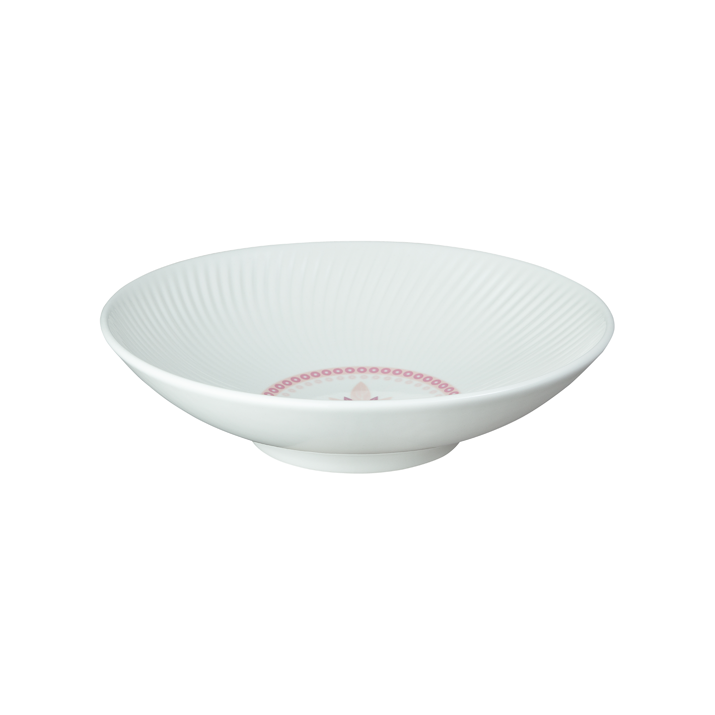 Arc White Danha Hwamun Pink Pasta Bowl -