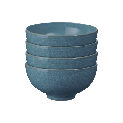 Elements Jade Dark Green Rice Bowl Set of 4