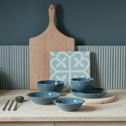 Elements Jade Dark Green Small Shallow Bowl