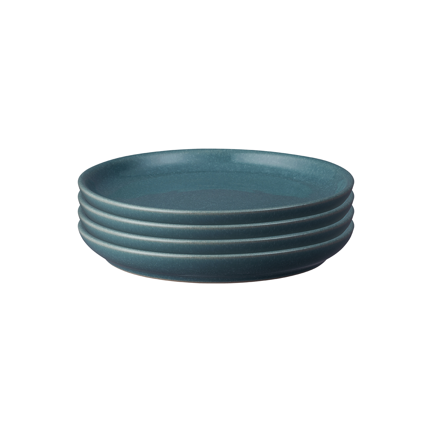 Elements Jade Dark Green Coupe Medium Plate Set of 4