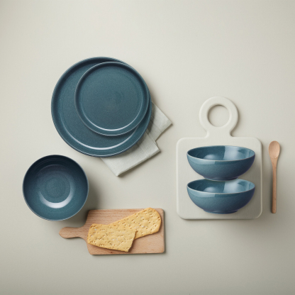 Elements Jade Dark Green 12 Piece Dinner Set