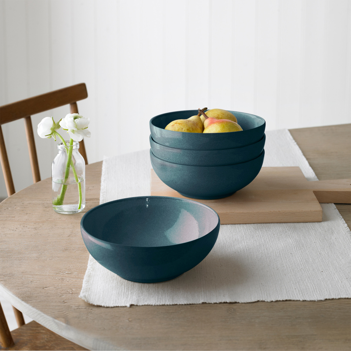 Elements Jade Dark Green 12 Piece Dinner Set