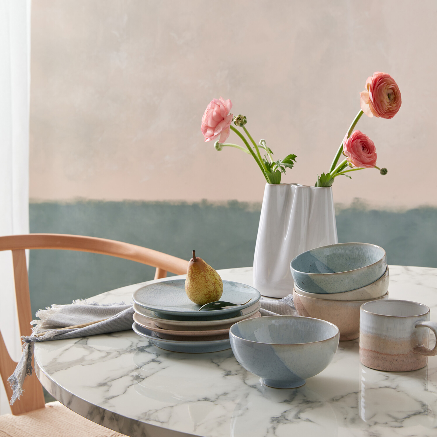 Kiln Pastels Accent Rice Bowl Set of 4