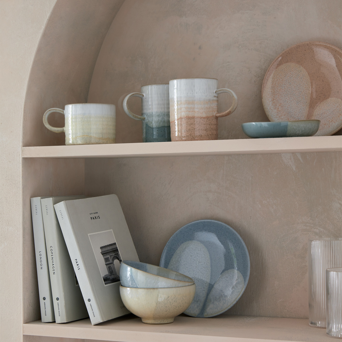 Kiln Pastels Accent Rice Bowl Set of 4